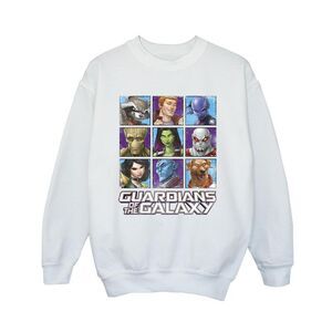Guardians Of The Galaxy Boys Character Squares Sweatshirt / White